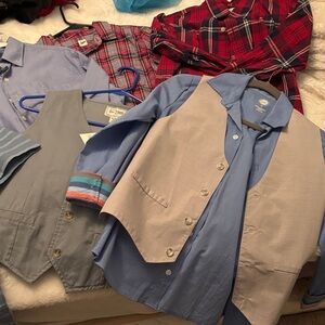Assorted XL (12-14) Untuckit, Gap, Billabong Buttondown Shirt,Vest Tshirt Bundle